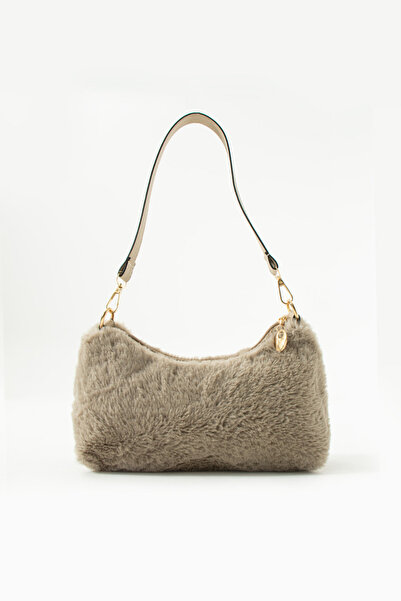 NBİBAGS peluşlu kadın çantası