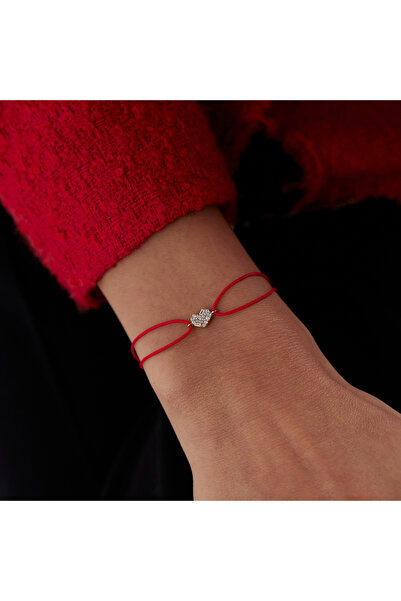 Cherry by Özkonak Kalp Taşlı İp Bileklik