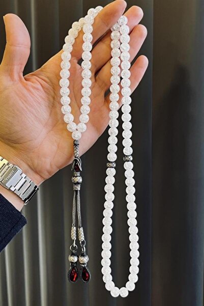 dergah tesbih 99 lu Necef Taşı Namaz Tesbihi Gümüş Tasarım NCF712