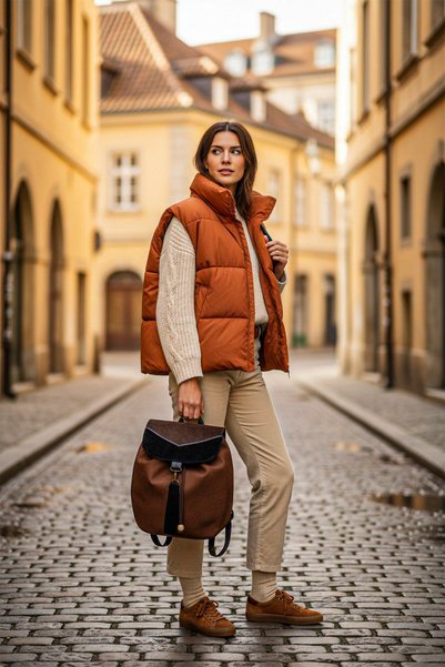Ayşe Teyze'nin Çantaları Women's Brown Black Handmade Backpack