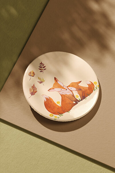 Hume Craft Tilki ve Yavrusu Metal Rozet