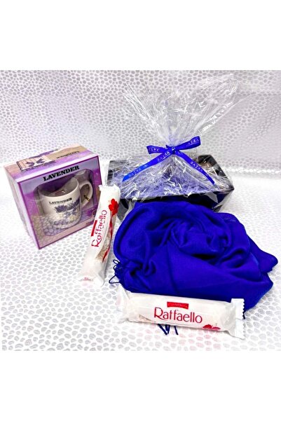 velve Καλάθι Boo με κεραμική κούπα και σετ κουταλιών, γυναικείο κασκόλ και πρ...