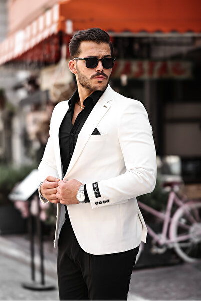 BERDA İTALYAN STİL MONO YAKA BLAZER CEKET ERKEK