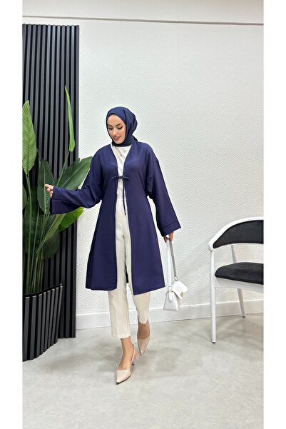 Bluezade Kimono kap keten tesettür