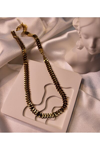 Dropaksesuar Balık Sırtı Çelik Kolye