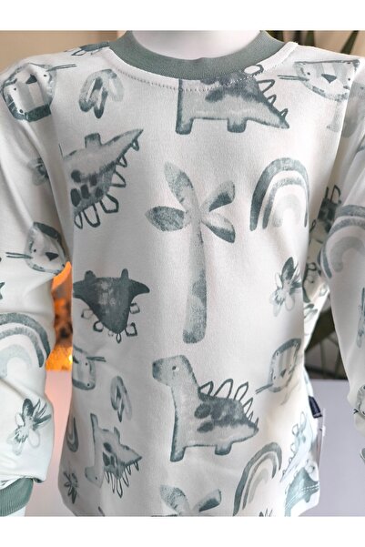 Miniworld Kız-Erkek Bebek- Çocuk Pijama Takımı %100 Pamuk Uzun Kollu Yuvarlak Yaka Mevsimlik