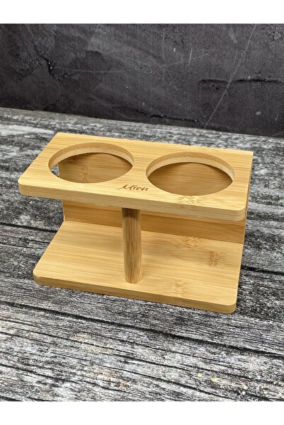 YzHome Bamboo Stand Countertop Oil Pot Organizer Oil Pot Stand ONLY STAND