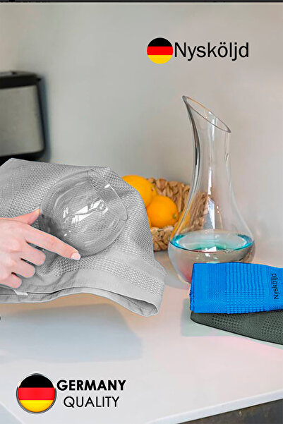 Nysköljd Mikrofiber Temizlik Bezi | Tezgah Bezi | Sihirli Bez | Cam Bezi 3 Adet 60x40 Cm