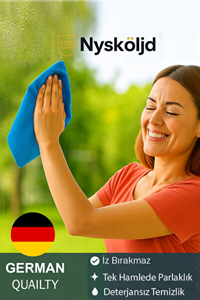 Nysköljd قماش زجاجي سحري |   مناشف تنظيف من الألياف الدقيقة |   متعدد الأغراض...