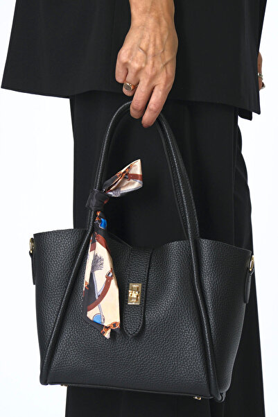 ABBRA Women's Vegan Leather Puppy Scarf Bag