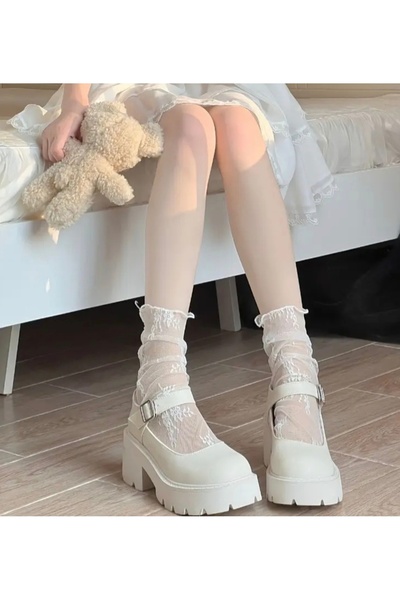 Freya Dantel Tül Soket Çorap (Kawaii Anime Kore Tarzı)