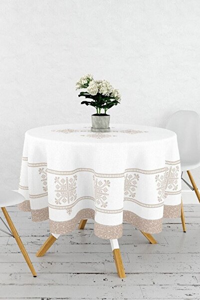 Çt Çeyizci Tekstil Στρογγυλό τραπεζομάντιλο με ψηφιακή εκτύπωση