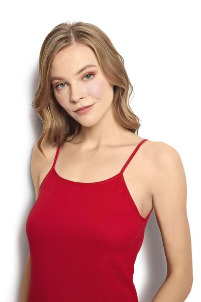 Jiber Women's Cotton Ribbed Fabric 1 Piece Tank Top with String Straps