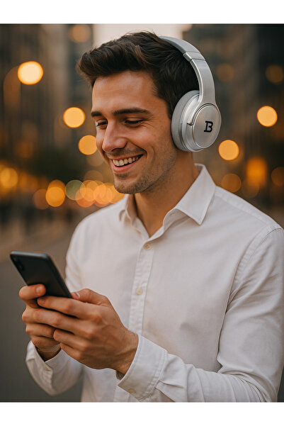 Tech&bello accessories Kablosuz Kulaküstü Bluetooth Kulaklık Stereo-Mikrofon-aux HK-033