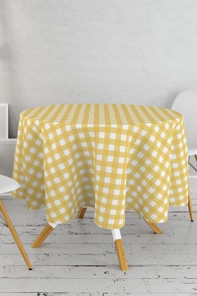 Çt Çeyizci Tekstil Round Tablecloth Digital Printed