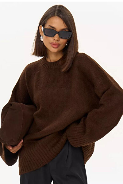 thesunfyre ΓΥΝΑΙΚΕΙΟ Πλεκτό πουλόβερ με λαιμόκοψη με απαλή υφή