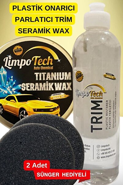 LİMPO TECH Trim 400 ml Plastik Yenileyici Onarıcı Parlatıcı | Araç Seramik Wax