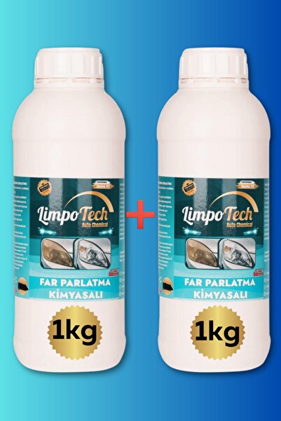 LİMPO TECH Buharlı Far Temizleme Sıvısı, Far Kimyasalı, Far Parlatıcı, Kloroform, Araba Farı Parlatıcı 2kg