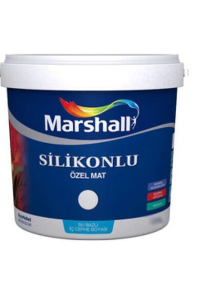 Marshall Silikonlu Özel Mat Iç Cephe Boyası - 7,5 Lt Beyaz