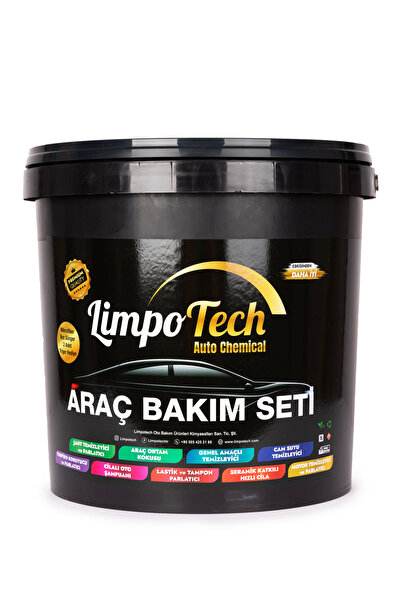 LİMPO TECH Araç Bakım Seti 12 Parça Lüks Set