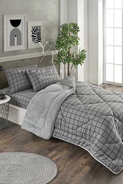 Home Single Welsoft Quilt Sleeping Set Smoked Square |   Elastic Sheet |   Dowry Set |   Dowry Team