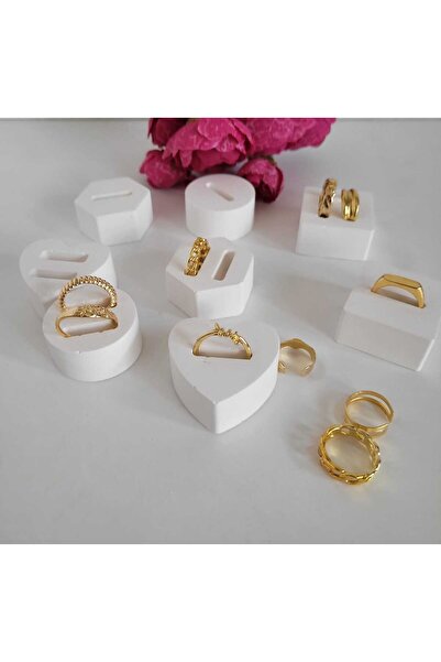 KARRA Suport pentru inele din beton din 8 piese