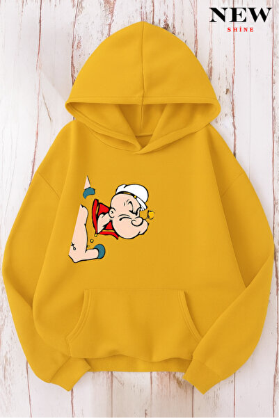 New Shine Cartoon Character Printed Sweatshirt
