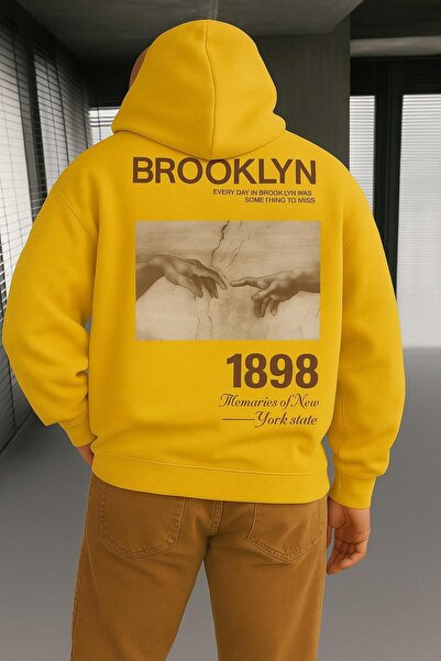 DM DOLCE MORE سويت شيرت بطبعة بروكلين