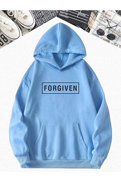 DM DOLCE MORE Φούτερ μεγάλου μεγέθους με στάμπα FORGIVEN από χτενισμένο βαμβά...