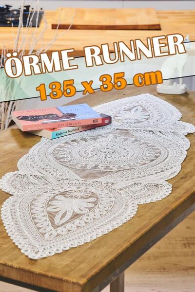 Dantelux Vienna Knitted Single Runner (135x35 cm) - Ecru