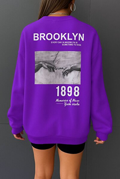 E-ROMA SWEATSHIRT UNISEX IMPRIMAT BROOKLYN