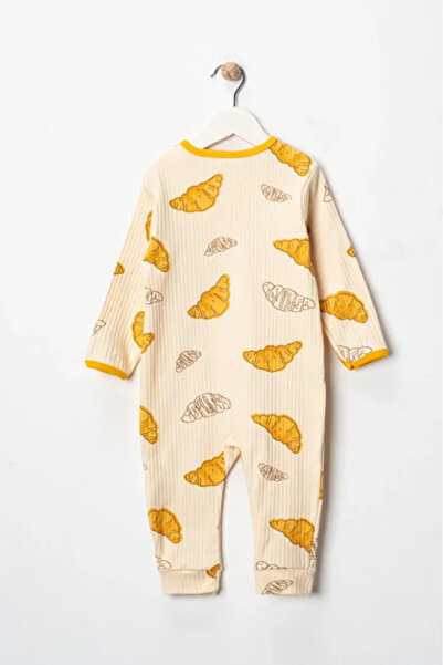 Bamoola for Babies 100% Cotton 9-12-18 Months Colorful Donut 3-Piece Jumpsuit with Cuffs Without Booties (Baby Girl Boy)