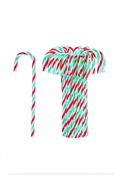 Yenigeldi 6 Pieces Red Green White Christmas Candy Cane Christmas Tree Orname...
