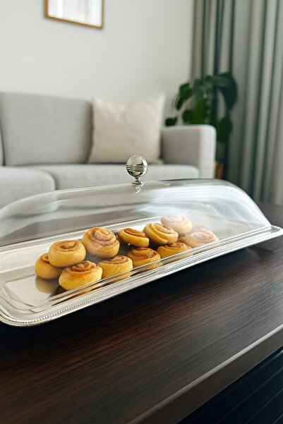 ALMASA Small rectangular tray with acrylic lid - 1 piece