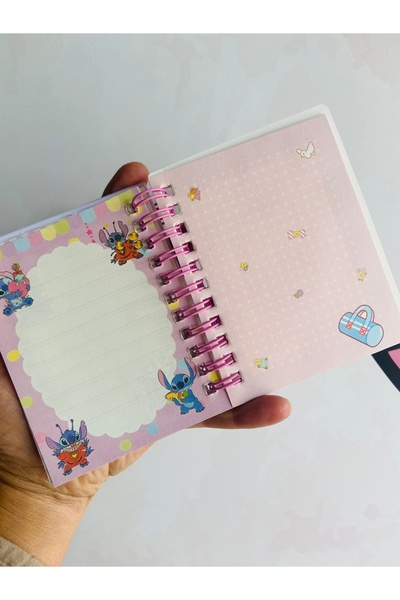 synshop Stitch 3D Water Glitter Beaded Cover Sticker Notepad