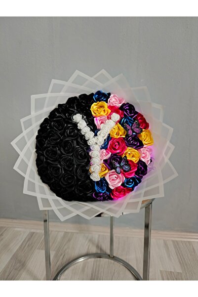 Buket hanemm 50'li Senden Önce Senden Sonra Harfli Led Işıklı Buket