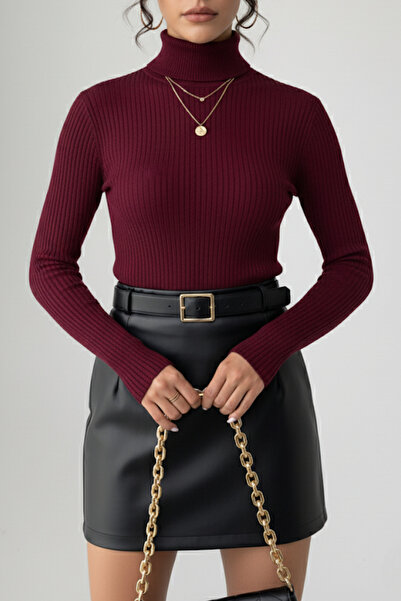 ZENCHES Slimfit Boğazlı Kazak