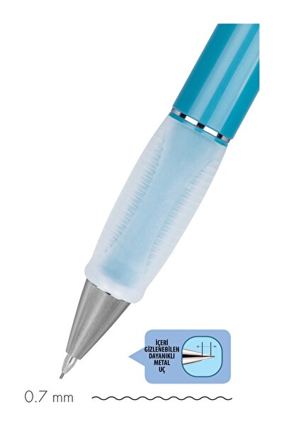 Serve Deep Natural Colors 0.7mm Mekanik Kurşun Kalem - Okyanus Mavi
