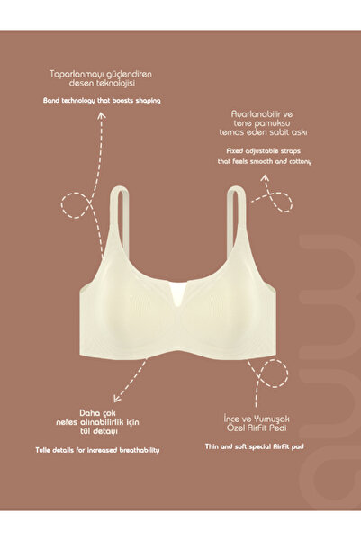 AUW Seamless Invisible Bra Without Underwire - Airfit