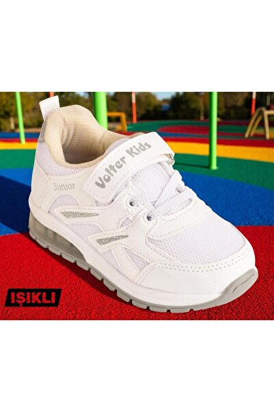 MARKABONİ Erkek Çocuk Işıklı Hafif Esnek Cırt Cırtlı Spor Ayakkabı