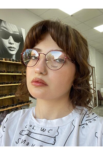 GEMMAR Gr1260 C.06 50ekt Kadın Mavi Işık Korumalı Ekran Gözlüğü Bordo