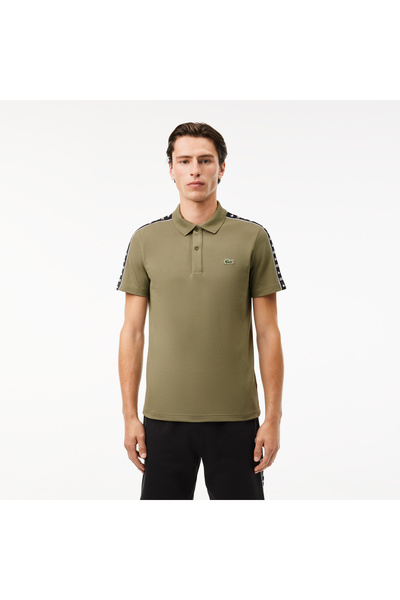 Lacoste Contrast Stripe Pique Polo Shirt - PH7398-00-BMY