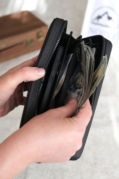 Norvi Leather Fermuarlı Erkek El Çantası