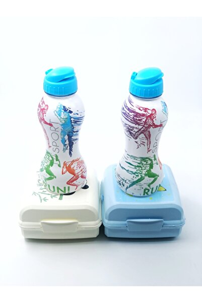 Qlüx مجموعة من 4 قطع من صندوق الغداء وزجاجة المياه للأولاد