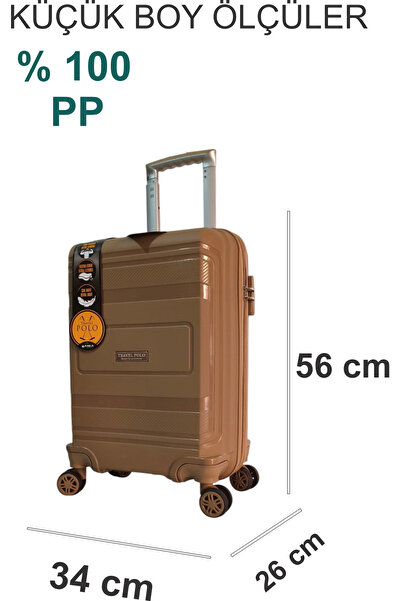 Travel POLO PP ESNEK MALZEME KIRILMAZ KÜÇÜK BOY VALİZ