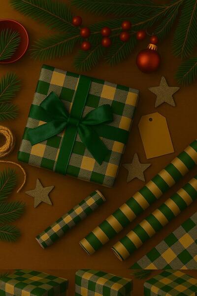 Feza Kutu Package Paper Kraft Paper Wrapping Paper Gift Paper New Year's Dowry Packaging Paper 70x100 (10 PCS)