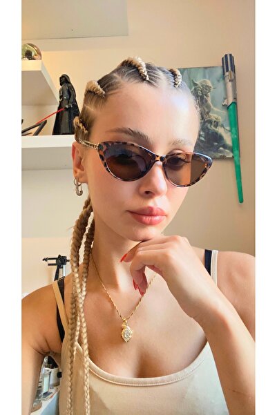 LOOKUP Sunglasses Uv400 Protection Unisex Model Women Cat Eye Sunglasses with Case and Cleaning Cloth Gift