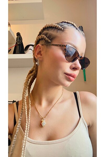 LOOKUP Sunglasses Uv400 Protection Unisex Model Women Cat Eye Sunglasses with Case and Cleaning Cloth Gift