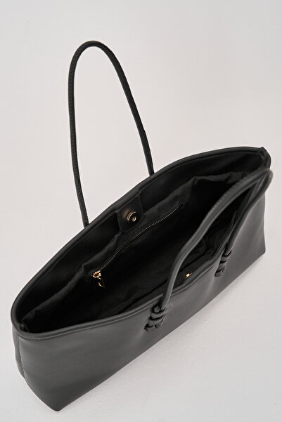 Çantacımstore Geantă lungă pentru femei, mare, neagră