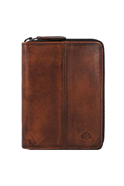 Greenburry Portofel Destressed cu protecție RFID din piele 13 cm